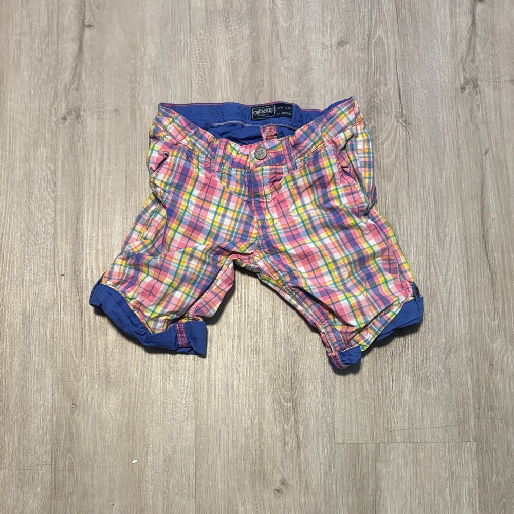 Cherokee Multicolor Plaid Kids Shorts